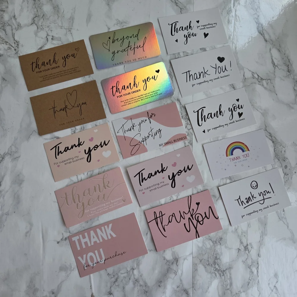 1800 Pc Bundle Thank you Cards and Stickers